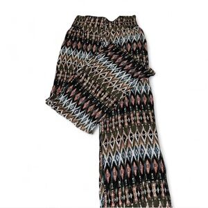 Multicolor Patterned Pants